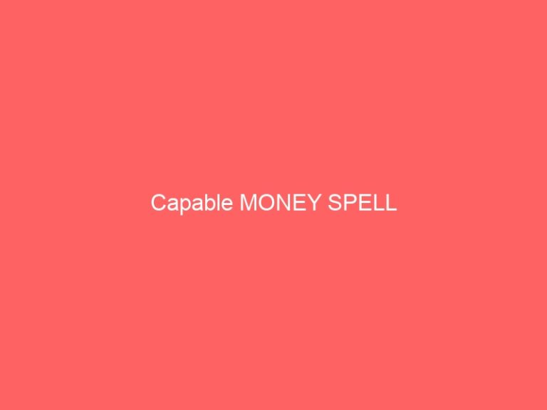 Capable MONEY PSYCHIC