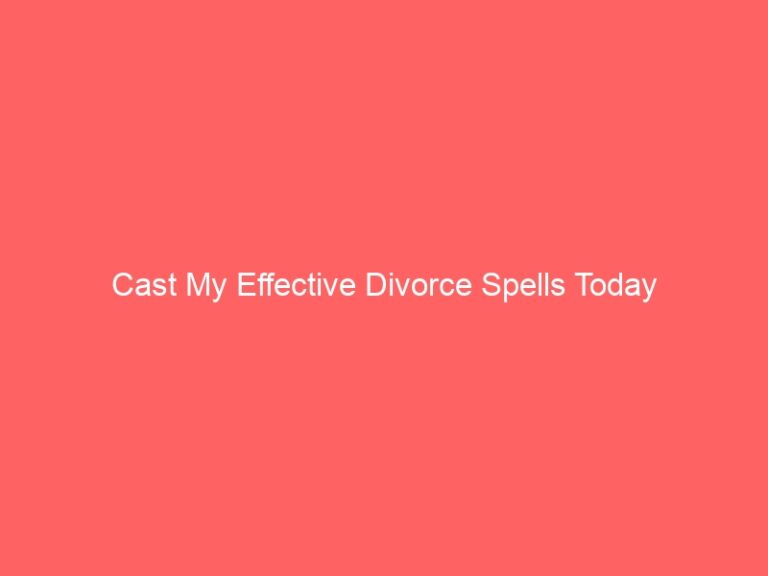 Cast My Effective Divorce Psychics Today