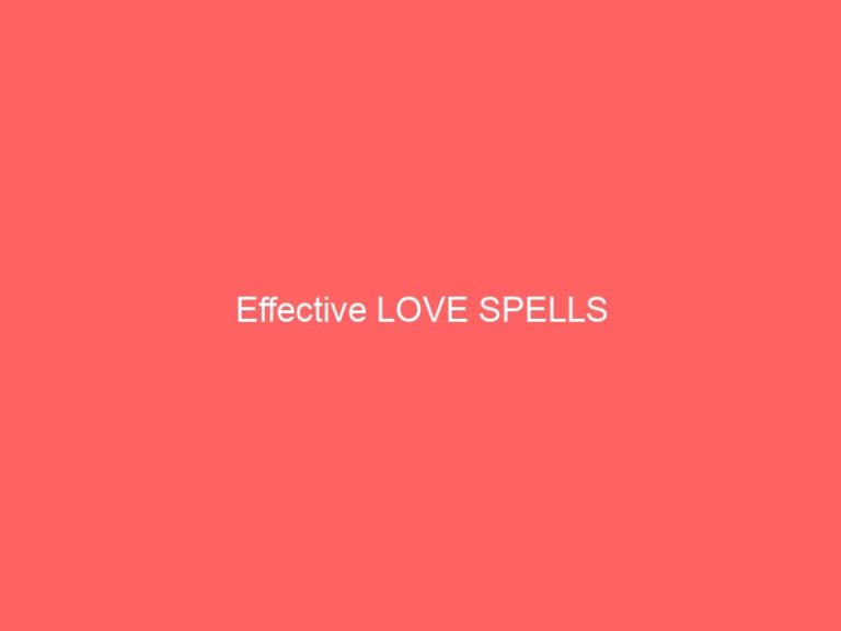 Effective LOVE PSYCHICS