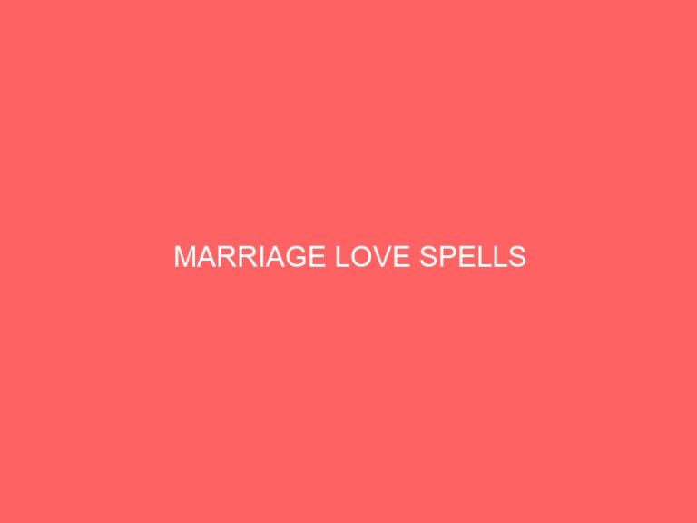 MARRIAGE LOVE PSYCHICS