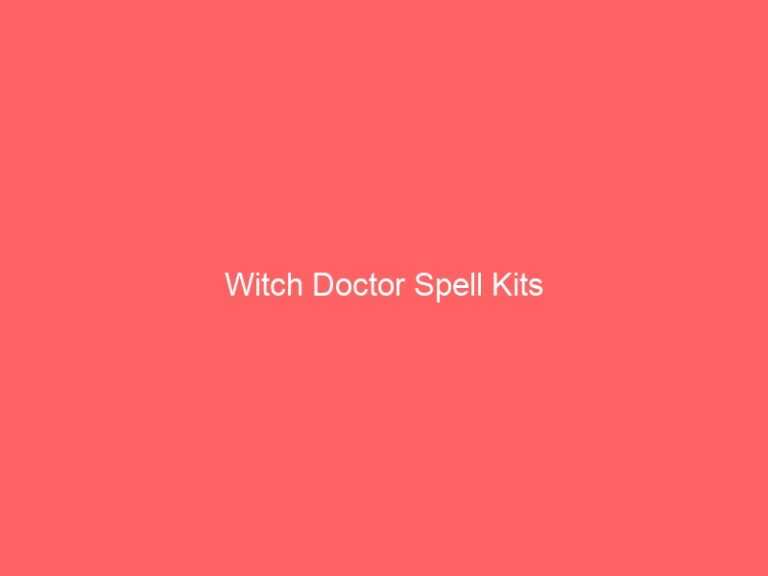 Witch Doctor Psychic Kits